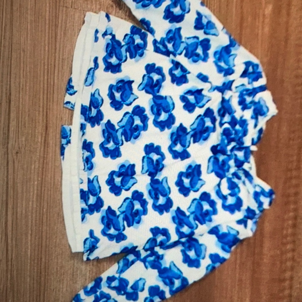 Janie and jack Floral top blue